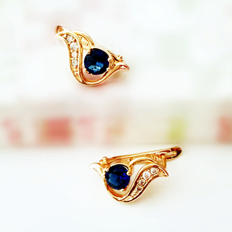Royal Blue Cubic Zircon Drop Earrings for Women Earrings Luxury 585 Rose Gold Color Women Jewelry
Royal Blue Cubic Zircon Drop Earrings for Women Earrings Luxury 585 Rose Gold Color Women Jewelry