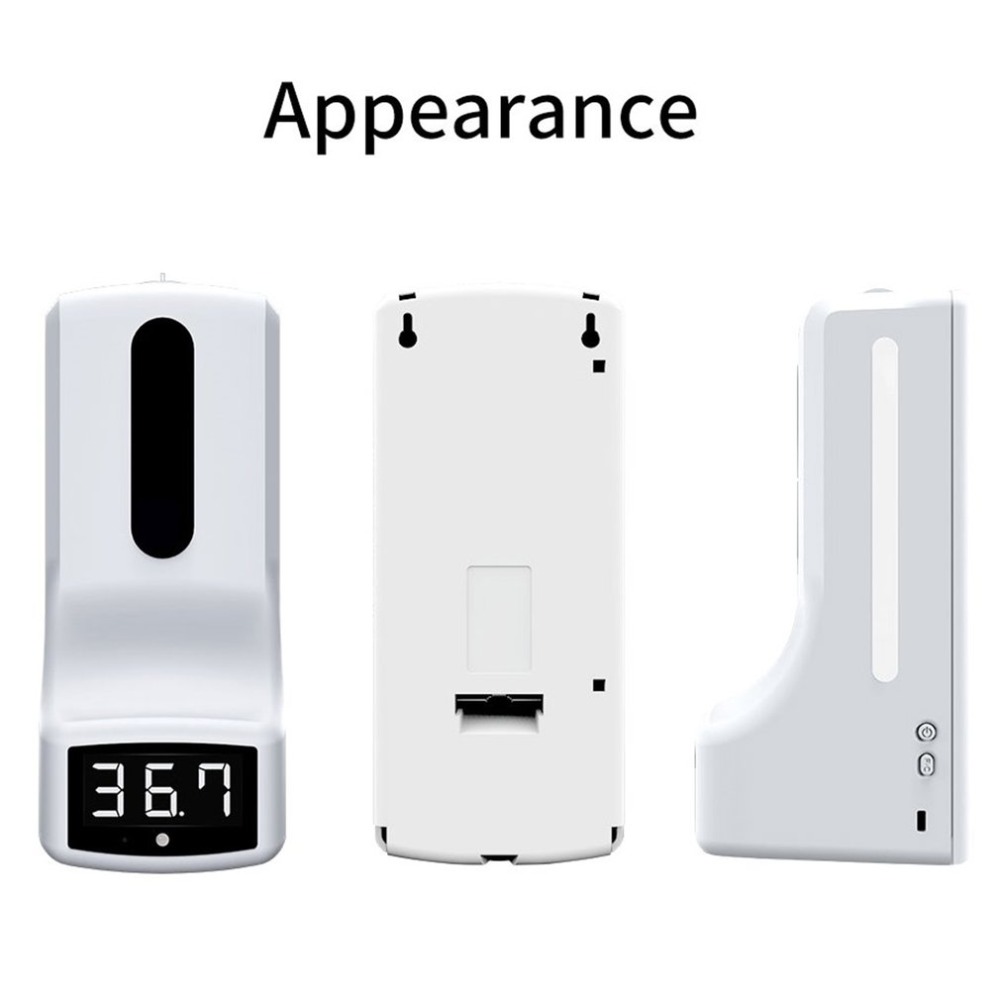 K9 Digital Infrared Thermometer Non-contact Automatic Sensor Soap Dispenser Hotel Office Bathroom Hand Free Sanitizers Machine