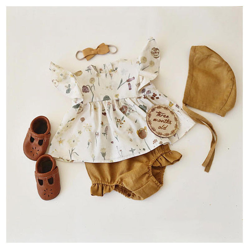 2020 Fashion New Born Baby Girl Clothes Sets For Summer Flower White Tshirt And Bloomers Lovely Baby Girl Boutique Outfits 0-3Y, As photo
2020 Fashion New Born Baby Girl Clothes Sets For Summer Flower White Tshirt And Bloomers Lovely Baby Girl Boutique Outfits 0-3Y, As photo