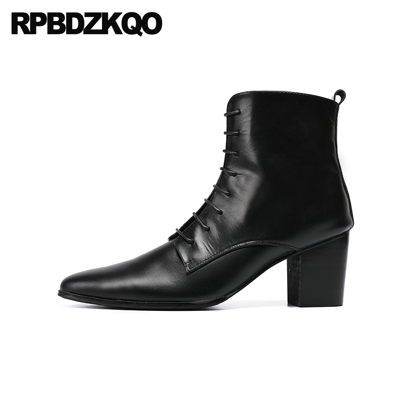 lace up chunky plus size full grain leather luxury pointed toe booties designer shoes black mens high heel boots outdoor zipper
lace up chunky plus size full grain leather luxury pointed toe booties designer shoes black mens high heel boots outdoor zipper