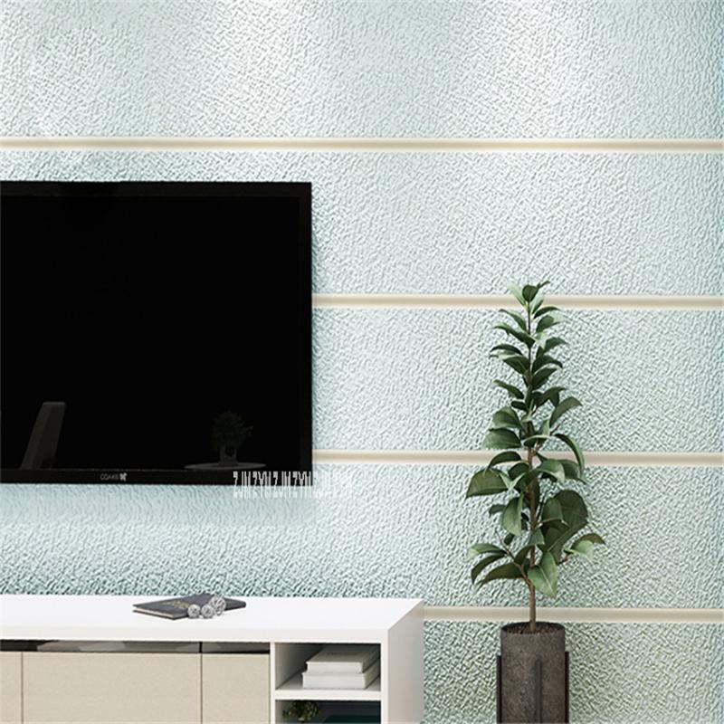 Modern Concise Deer Velvet Non Woven Wallpaper Horizontal Stripe Video Wallpaper Bedroom Suede Fabric TV Background