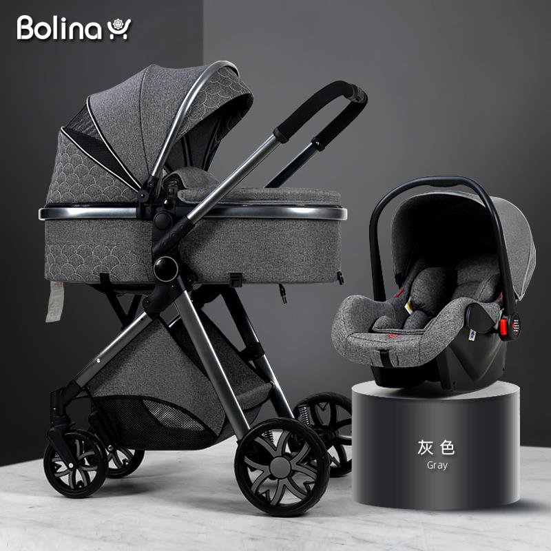 Baby stroller, high landscape, light weight, reclining, folding absorber, two-way baby newborn stroller 2 in1
Baby stroller, high landscape, light weight, reclining, folding absorber, two-way baby newborn stroller 2 in1
