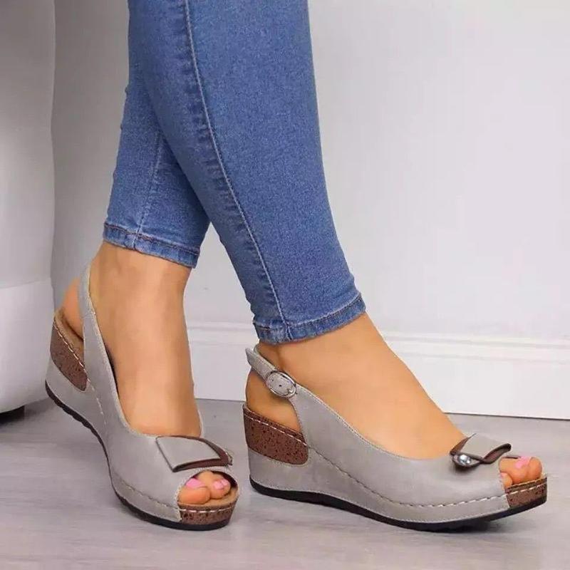 Casual Sandals Women Wedges Sandals Pumps Ankle Buckle Open Toe Fish Mouth Med Summer Women Shoes Fashion 2020 Wedges Shoes, Brown
Casual Sandals Women Wedges Sandals Pumps Ankle Buckle Open Toe Fish Mouth Med Summer Women Shoes Fashion 2020 Wedges Shoes, Brown