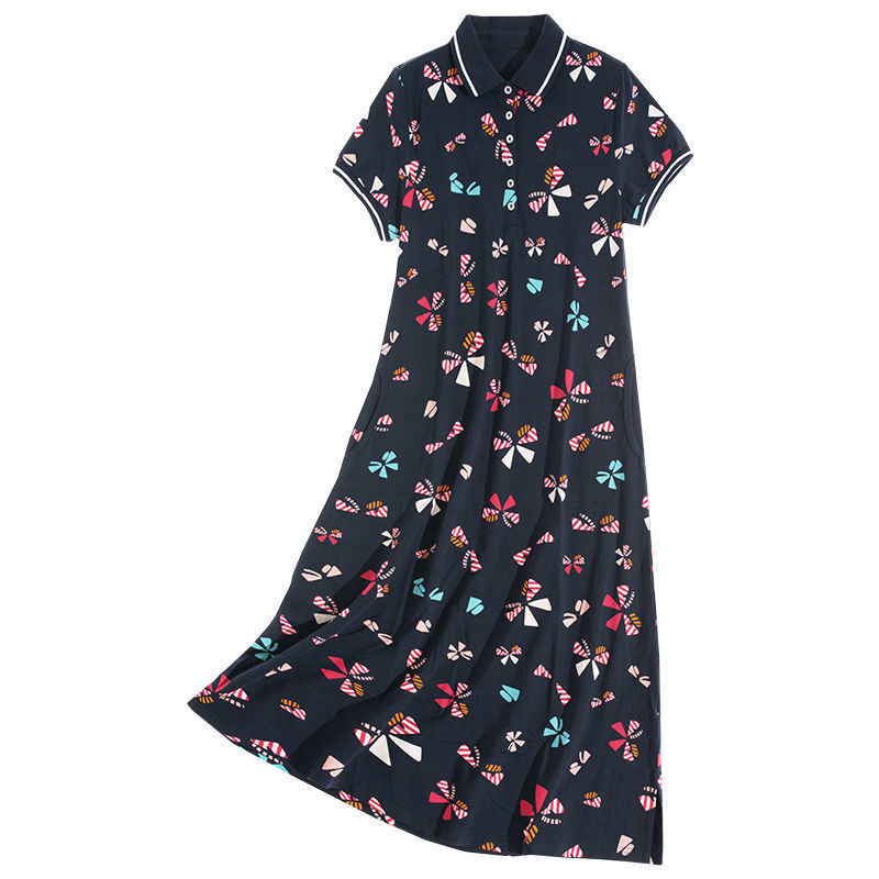 2020 Summer Women Dress Fashion Woman Tshirtdress Bow Printed Casual Sports Lapel Plus Size Short Sleeve Long Knee Dresses, T-shirt
2020 Summer Women Dress Fashion Woman Tshirtdress Bow Printed Casual Sports Lapel Plus Size Short Sleeve Long Knee Dresses, T-shirt