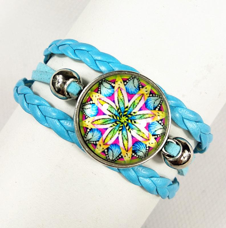 1pc 2020 New Style Bandanna charm Bracelet Mandala Flower Buddhism zen Glass Cabochon bangle hand chain
1pc 2020 New Style Bandanna charm Bracelet Mandala Flower Buddhism zen Glass Cabochon bangle hand chain