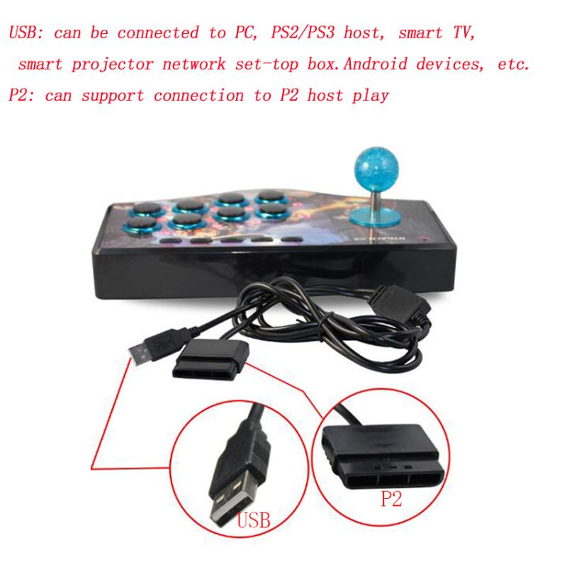 USB Rocker Game Controller Arcade Joystick Gamepad Fighting Stick Suitable forAndroid PS2 PS3 PC (USB)Smart TV
USB Rocker Game Controller Arcade Joystick Gamepad Fighting Stick Suitable forAndroid PS2 PS3 PC (USB)Smart TV