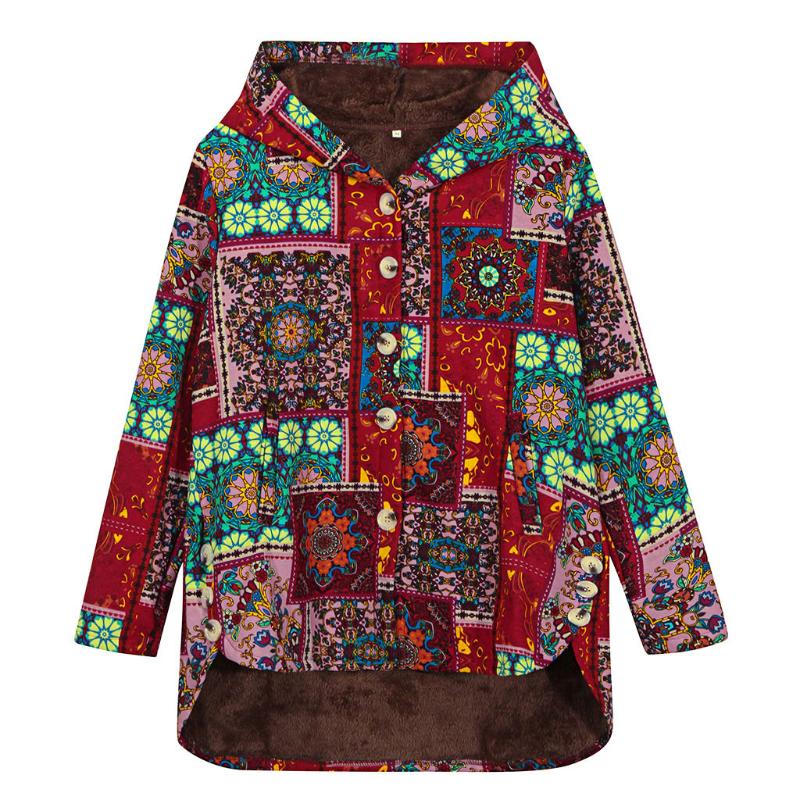 FREE OSTRICH Winter dress plus-size button and cashmere creative fashion printed cardigan long warm coat, Red
FREE OSTRICH Winter dress plus-size button and cashmere creative fashion printed cardigan long warm coat, Red