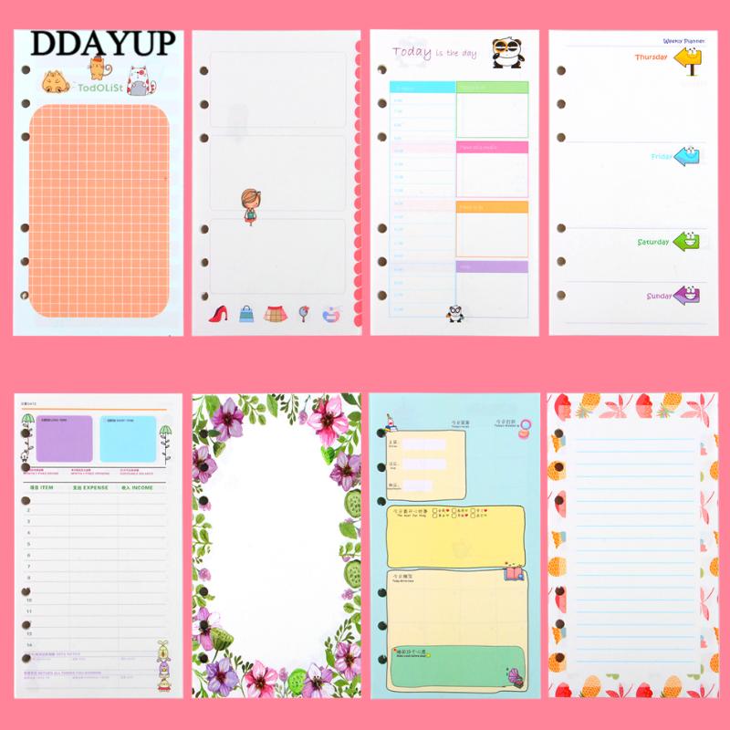 A5 A6 Six hole heart hand account page looseleaf notebook adapter for the core cartoon color Lattice Blank Inside inside page
A5 A6 Six hole heart hand account page looseleaf notebook adapter for the core cartoon color Lattice Blank Inside inside page