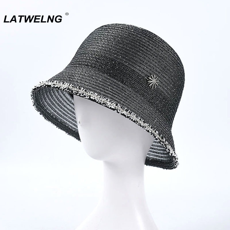 2020 Spring Summer New Bucket Hat With Diamond Fisherman Hat Female Fashion Hollow Mesh Sun Summer Beach S1095, Black
2020 Spring Summer New Bucket Hat With Diamond Fisherman Hat Female Fashion Hollow Mesh Sun Summer Beach S1095, Black