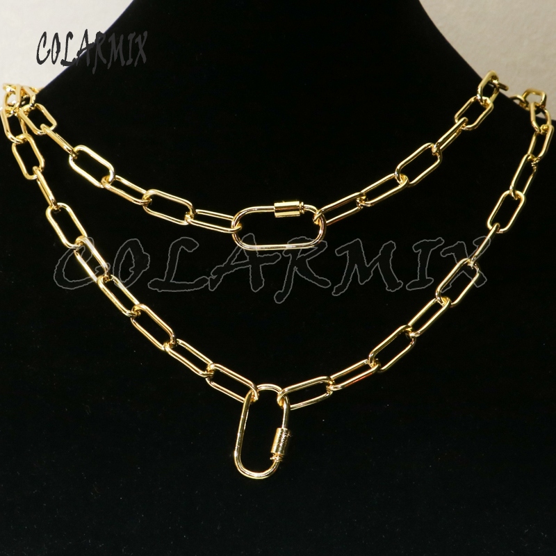 Handmade Gold Round clasp buckle pendant necklace pendant Color retention Gold Chain jewelry Chain necklace 50248
Handmade Gold Round clasp buckle pendant necklace pendant Color retention Gold Chain jewelry Chain necklace 50248