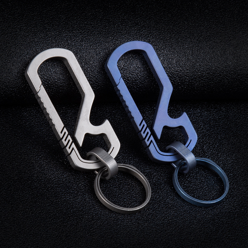 Titanium Alloy Anti-Lost Quick Release Keychain Carabiners for Camping Backpack Car Luggage Tags etc
Titanium Alloy Anti-Lost Quick Release Keychain Carabiners for Camping Backpack Car Luggage Tags etc