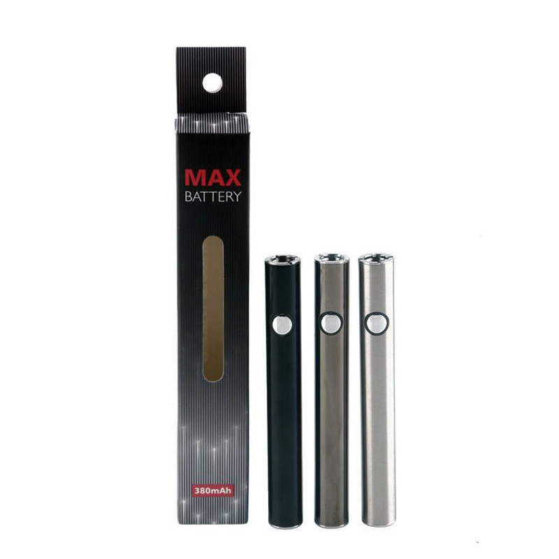Max Vape Battery 510 Thread Battery Vape Pens Preheat Batteries 380mAh VV for Vape Liquid Atomizer TH205 AC1003 cartridge
Max Vape Battery 510 Thread Battery Vape Pens Preheat Batteries 380mAh VV for Vape Liquid Atomizer TH205 AC1003 cartridge