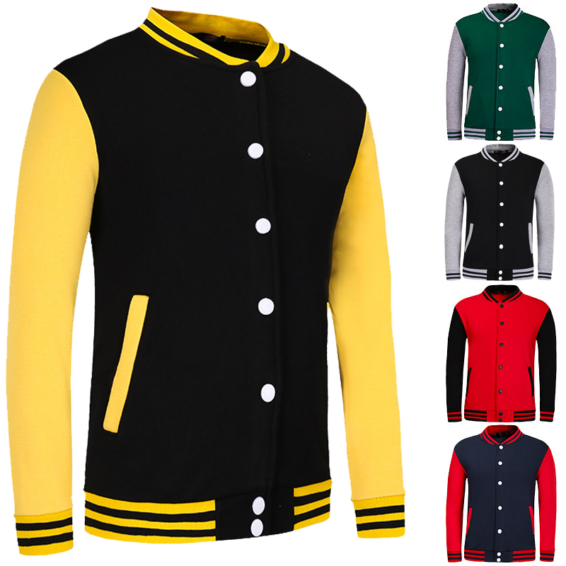 Custom Print Logo College Baseball Jacket Men Women Letterman Varsity Coat Green Orange Navy Blue Maroon Red Boy Girl1