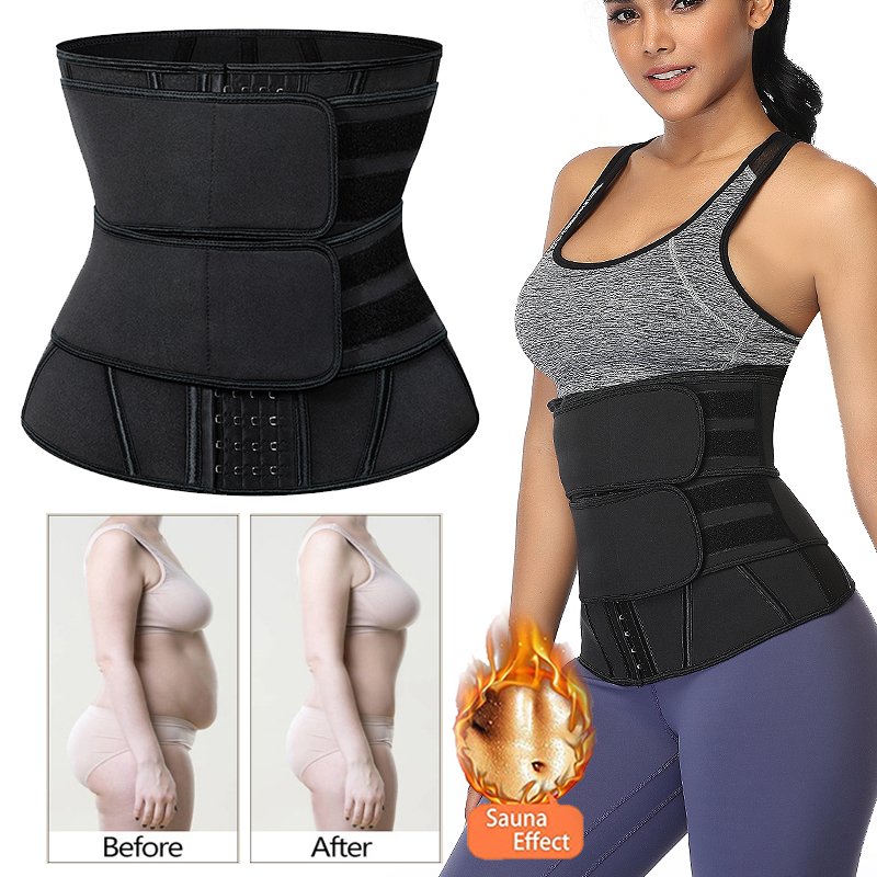 Women Sweat Neoprene Waist Trainer Corset Trimmer Belt Body Shaper Slimming Compression Waist Cinchers T200824