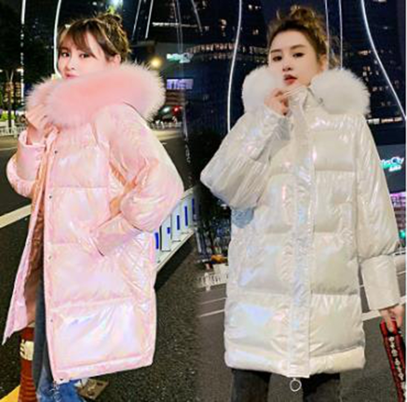 Wholesale fashion winter new bright face women's thickened big fur collar down padded jacket, Pink
Wholesale fashion winter new bright face women's thickened big fur collar down padded jacket, Pink