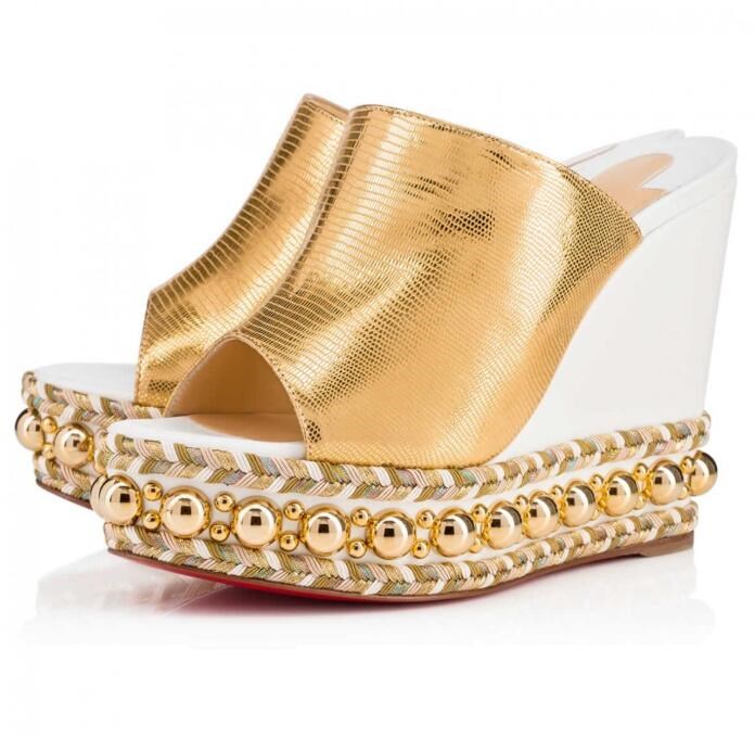 Luxurious Summer Women Red Bottom Sandals Wedge Janibasse Studs Sexy Women's High Heels Ladies Slip On Comfort Gladiator Sandal EU35-42, Colour 1
Luxurious Summer Women Red Bottom Sandals Wedge Janibasse Studs Sexy Women's High Heels Ladies Slip On Comfort Gladiator Sandal EU35-42, Colour 1