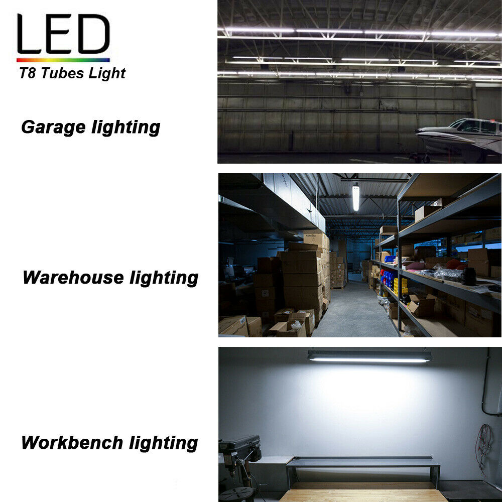 20PCS, 4ft 5ft 6ft 8ft LED Tube Light u Shape Integrated LED Tubes 4 5 6 8 ft Cooler Door Freezer LED Lights