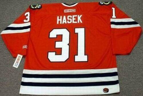 DOMINIK HASEK Chicago Blackhawks 1992 CCM Turn Back Away Hockey Jersey All Stitched Top-quality Any Name Any Number Any Size Goalie-Cut, As photo
DOMINIK HASEK Chicago Blackhawks 1992 CCM Turn Back Away Hockey Jersey All Stitched Top-quality Any Name Any Number Any Size Goalie-Cut, As photo