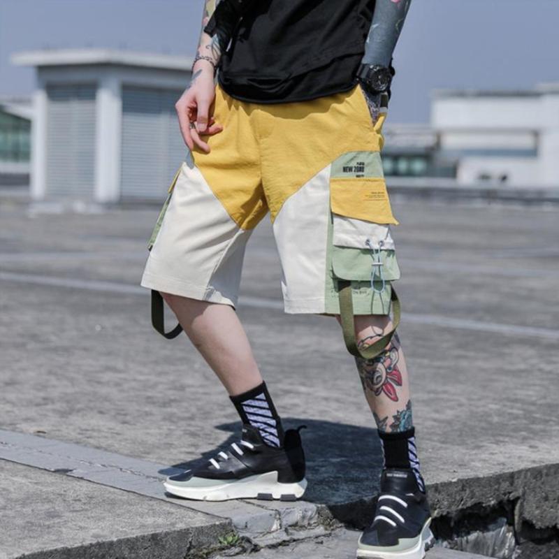 Popular logo cargo pants summer 2020 new casual five minute pants matching color multi-bag knee-length hip hop track, Beige
Popular logo cargo pants summer 2020 new casual five minute pants matching color multi-bag knee-length hip hop track, Beige