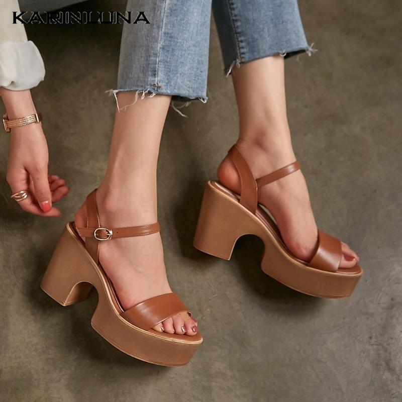 Karin New High Heels Wholesale Top Quality Platform Genuine Leather Summer Shoes ankle-strap Cow Skin Sandals Women, Beige
Karin New High Heels Wholesale Top Quality Platform Genuine Leather Summer Shoes ankle-strap Cow Skin Sandals Women, Beige