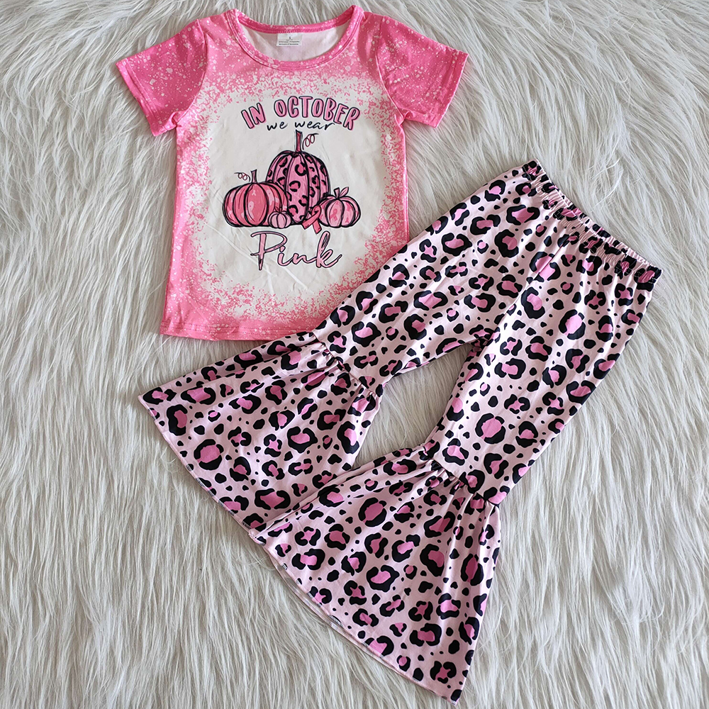 fashion baby designer clothes girls boutique bell bottom outfits milk silk pink Halloween outfits pumpkin print girls clothes set cute
fashion baby designer clothes girls boutique bell bottom outfits milk silk pink Halloween outfits pumpkin print girls clothes set cute