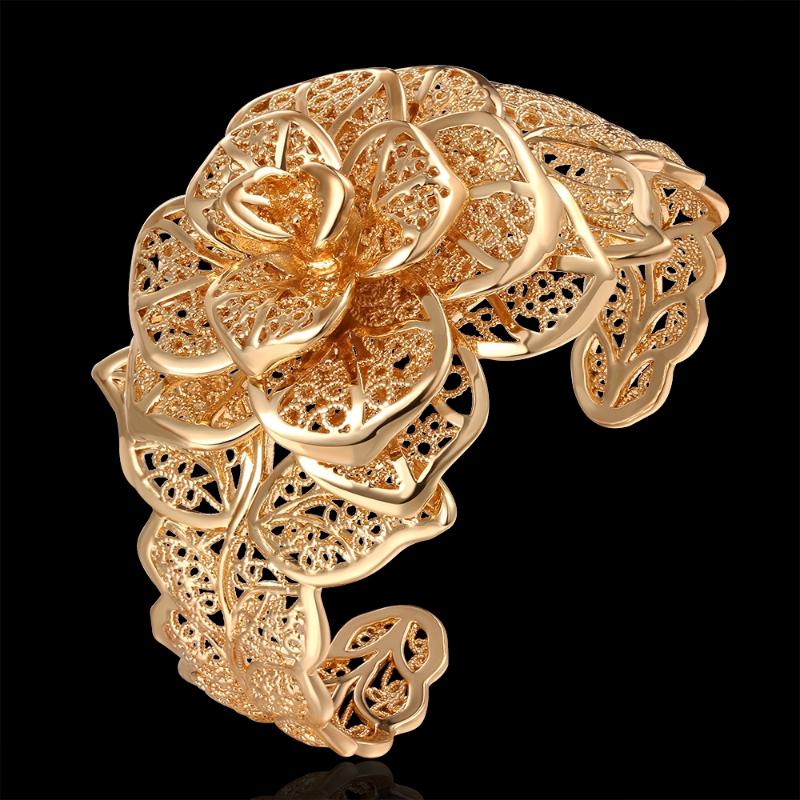 INALIS Brand Flower Cuff Bracelets For Women Trendy Gold Color Big Wedding Bangles Bracelet Pulseira Feminina H483
INALIS Brand Flower Cuff Bracelets For Women Trendy Gold Color Big Wedding Bangles Bracelet Pulseira Feminina H483
