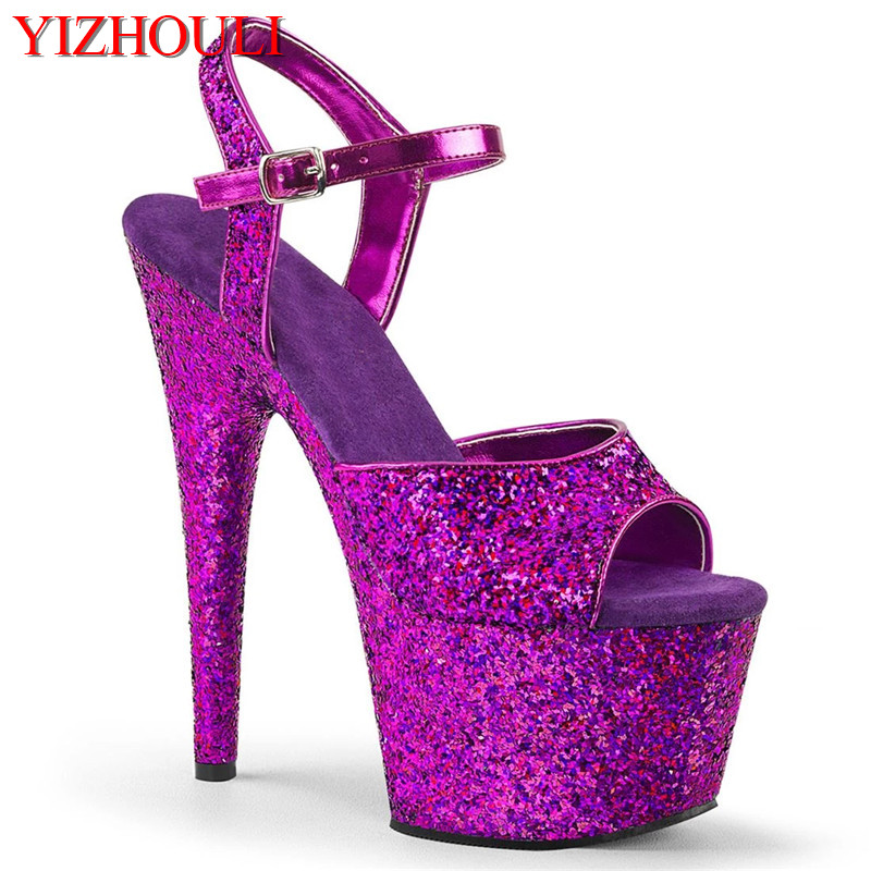 7 inch stiletto heels, summer sexy 17 cm heels, sequined cloth bag and stage party pole dancing sandals, Black
7 inch stiletto heels, summer sexy 17 cm heels, sequined cloth bag and stage party pole dancing sandals, Black