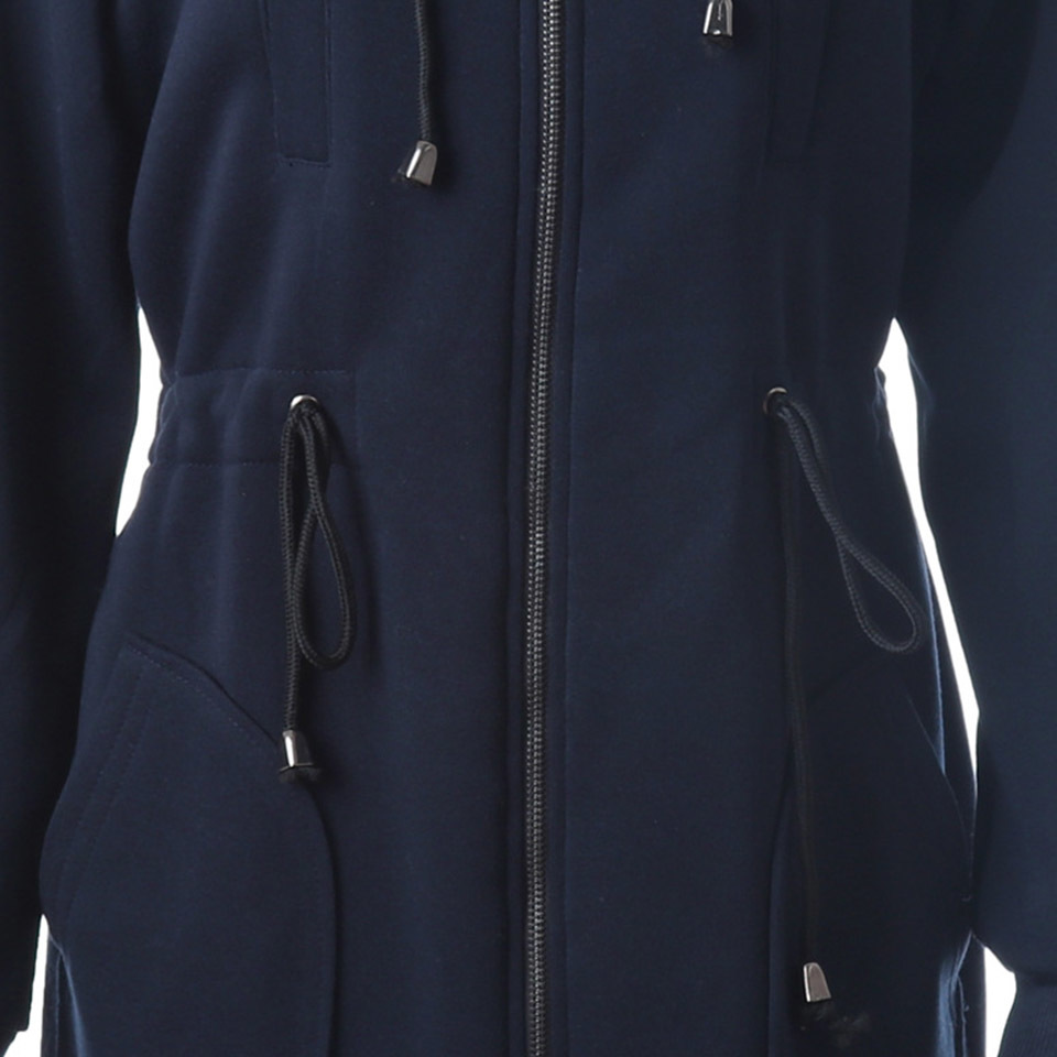 Plain Hooded Sweatshirt Dress Long Zip Up Hoodie 3xl Poleron Mujer 2020 Tunic Long Sleeve Back Zip Longline Hoodie Solid Women MX200812