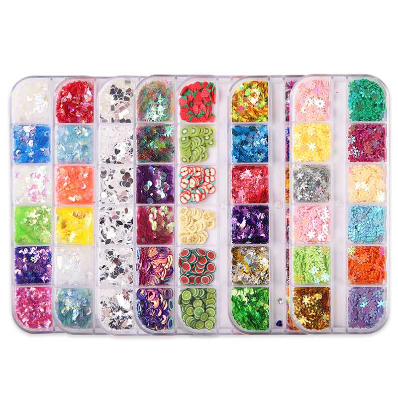 12 Grid Boxed Nail Decoration Ornaments Star And Moon Nail Polish Sequin Set Soft Ceramic Shell Mixed Sequin Decoration Set
12 Grid Boxed Nail Decoration Ornaments Star And Moon Nail Polish Sequin Set Soft Ceramic Shell Mixed Sequin Decoration Set