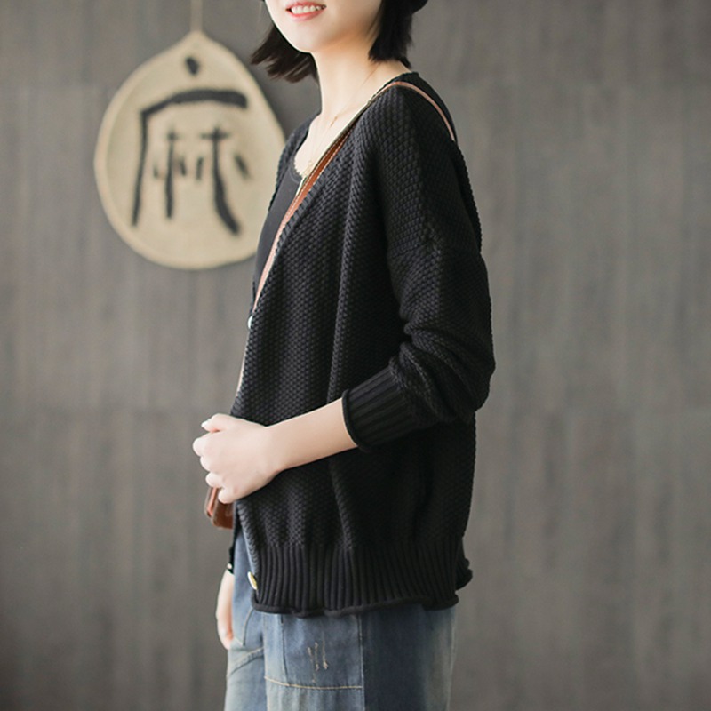 Blackday Women Knitted Solid Color Cardigan Coat Autumn Winter Casual V-Neck Long Sleeve Crochet Knit Sweater Coat Female Coat Drop New, Black
Blackday Women Knitted Solid Color Cardigan Coat Autumn Winter Casual V-Neck Long Sleeve Crochet Knit Sweater Coat Female Coat Drop New, Black