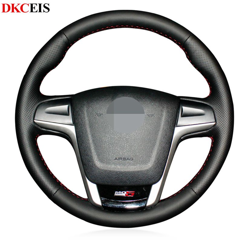 DIY Hand-stitched Black Soft PU Artificial Leather Car Steering Wheel Cover for MG5 MG 5
DIY Hand-stitched Black Soft PU Artificial Leather Car Steering Wheel Cover for MG5 MG 5