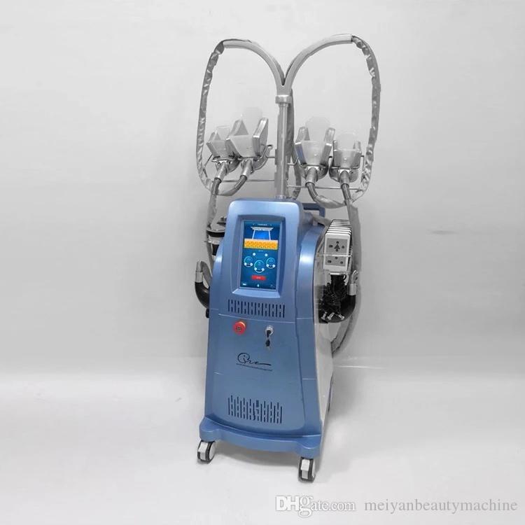 Super7-in-1 Slimming Machine 4 Handles Fat Freezing Cool Cryolipolysis Equipment Vacuum Slim Lipo Laser Ultrasonic RF Beauty Device