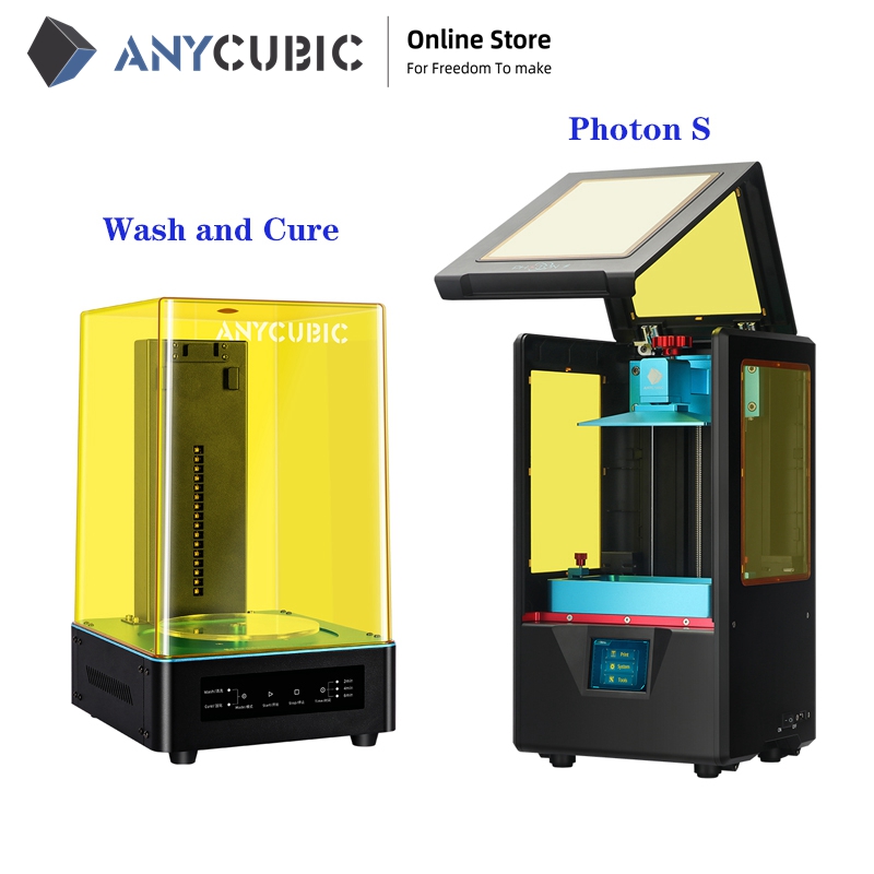 

2020 New ANYCUBIC Photon-S 3D Printer 405nm Matrix UV Module SLA 3d Printer Resin Impresora With Wash and Cure