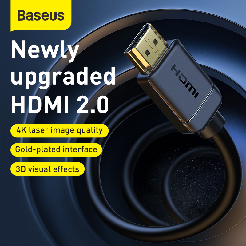Baseus To Adapter Cable 2.0 Display Signal 18 Gbps Transmission 60HZ Audio and Video Cable 2m/3m/5m/8m/10m/15m
Baseus To Adapter Cable 2.0 Display Signal 18 Gbps Transmission 60HZ Audio and Video Cable 2m/3m/5m/8m/10m/15m