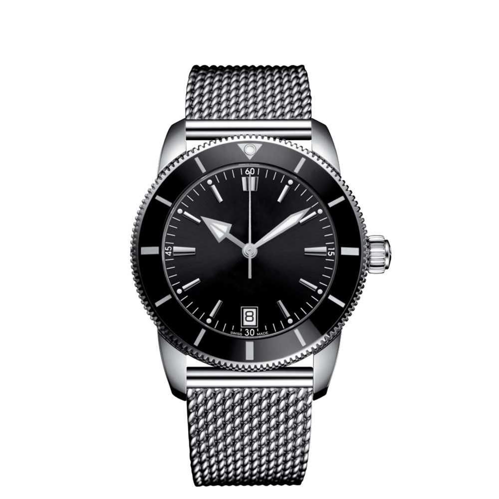 2025 top quality mens watch superocean heritage watch mesh steel belt automatic movement menwatch montre de lux relojs
