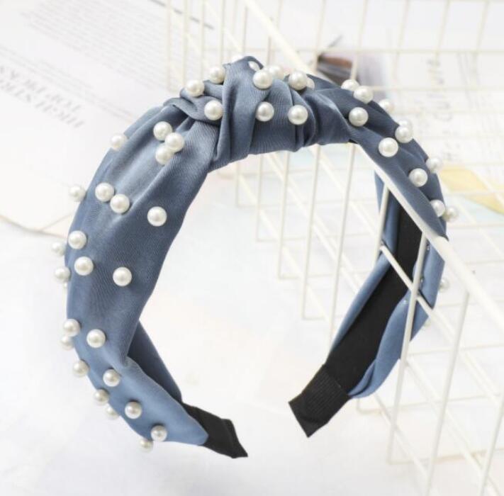 Candy Color Girl Full Pearls Bow Design hairband Boutique Hair Sticks Charming Hair Accessory headband wedding bridal hair accessories GD508