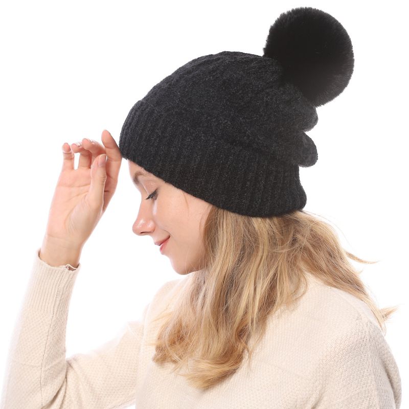 Women Winter Hat Pompom Knitted Hats for Women Cap Autumn Ladies Solid Color Beanies Bonnet Knitted Beanie Hat, Black
Women Winter Hat Pompom Knitted Hats for Women Cap Autumn Ladies Solid Color Beanies Bonnet Knitted Beanie Hat, Black