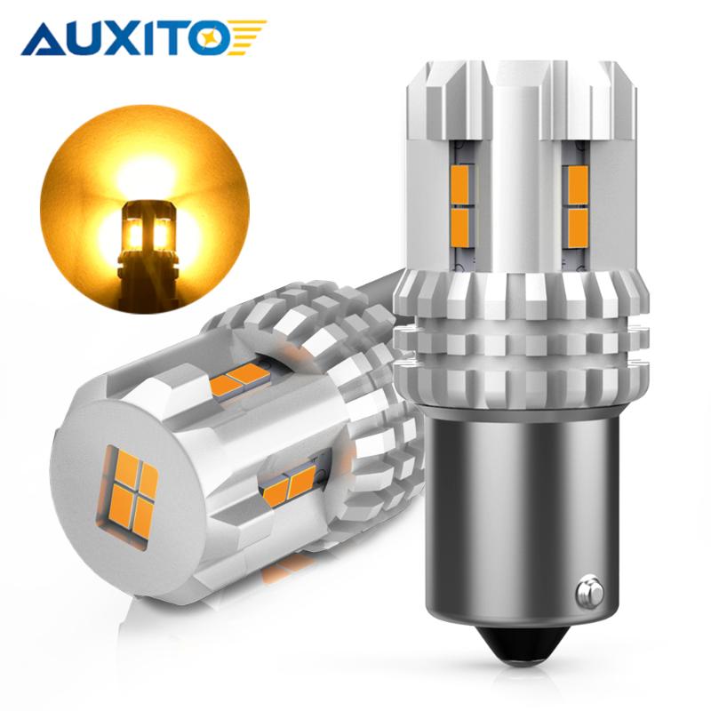 AUXITO 2PCS 2200K Amber Yellow 3157 T25 P27/7W Led Auto Lamps 1156 1157 P21W BA15S Led Turn Signal BAY15D P21/5W Signal Lamp, As pic
AUXITO 2PCS 2200K Amber Yellow 3157 T25 P27/7W Led Auto Lamps 1156 1157 P21W BA15S Led Turn Signal BAY15D P21/5W Signal Lamp, As pic
