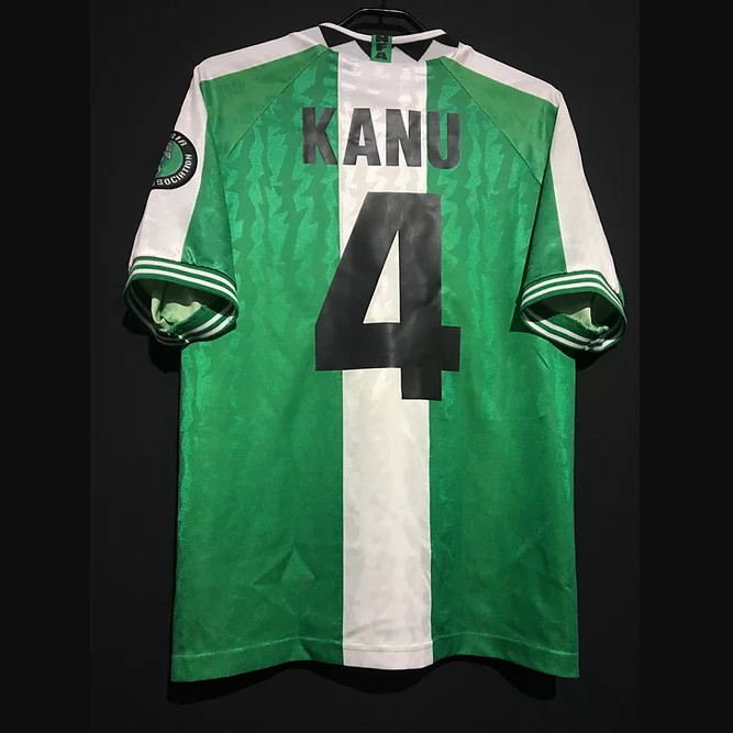 Retro 1996 Okocha Kanu Yekini West Babangida Amokachi Home Away Soccer Jerseys Vintage Kit Classic Shirt, 1996 home
Retro 1996 Okocha Kanu Yekini West Babangida Amokachi Home Away Soccer Jerseys Vintage Kit Classic Shirt, 1996 home