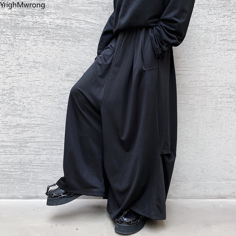 Woman Man Loose Straight Wide Leg Goth Fashion Simple Casual Solid Pocket Dark Black Punk Pant Baggy Hip Hop Streetwear Harajuku
Woman Man Loose Straight Wide Leg Goth Fashion Simple Casual Solid Pocket Dark Black Punk Pant Baggy Hip Hop Streetwear Harajuku