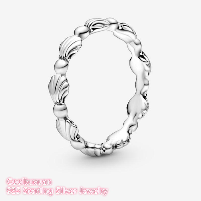 100% 925 Sterling Silver Beaded Seashell Band Ring For Women Wedding Gift Original Jewelry Accessories
100% 925 Sterling Silver Beaded Seashell Band Ring For Women Wedding Gift Original Jewelry Accessories