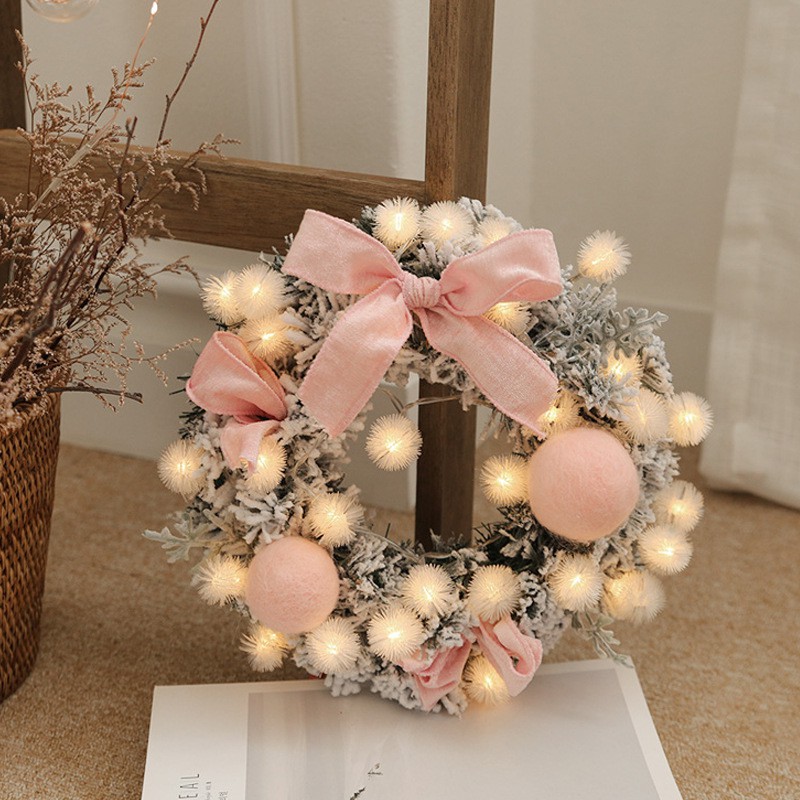 New Year's garland Christmas Wreath Handmade Rattan Pendant Shopping Christmas Tree Door Decoration Wreath Navidad String Light
New Year's garland Christmas Wreath Handmade Rattan Pendant Shopping Christmas Tree Door Decoration Wreath Navidad String Light