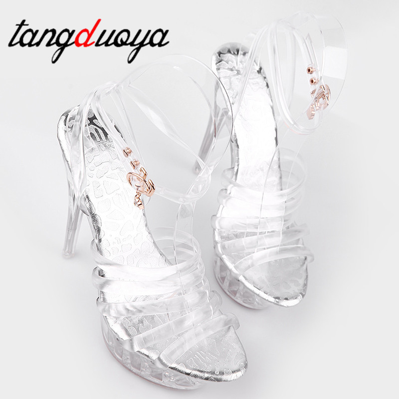 stripper heels platform sandals female shoe Platform high heels Sexy sandals women shoes women summer Stripper Pole Dance strips Y200620