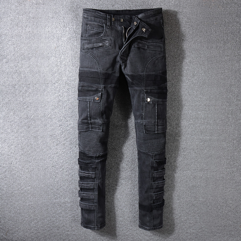 Fashion Streetwear Men Jeans Black Color Spliced Designer High Quality Hip Hop Denim Cargo Pants Big Size 29-42 Biker Jeans Men
Fashion Streetwear Men Jeans Black Color Spliced Designer High Quality Hip Hop Denim Cargo Pants Big Size 29-42 Biker Jeans Men