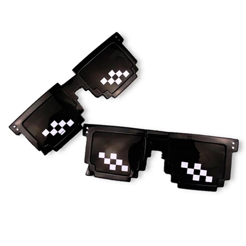 Deal With It Glasses 8 Bits Mosaic Pixel Sunglasses 2020 Woman Retro Second Trendy Sunglasses Sun glasses For men