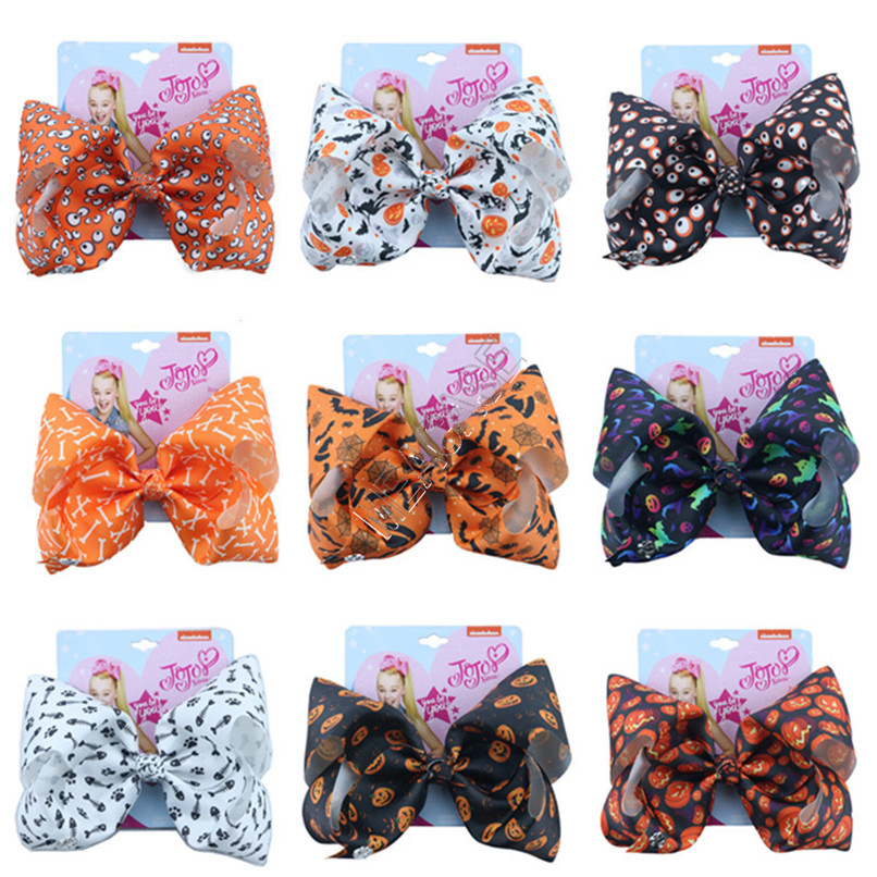 INS Jojo Siwa Kids Hairpin 8 Inch Big Bows Barrettes Cartoon Printed Halloween Pumpkin Spider Ghost Hair Clip Hair Accessories Props D82707, 1-18 colors random or remarks
INS Jojo Siwa Kids Hairpin 8 Inch Big Bows Barrettes Cartoon Printed Halloween Pumpkin Spider Ghost Hair Clip Hair Accessories Props D82707, 1-18 colors random or remarks