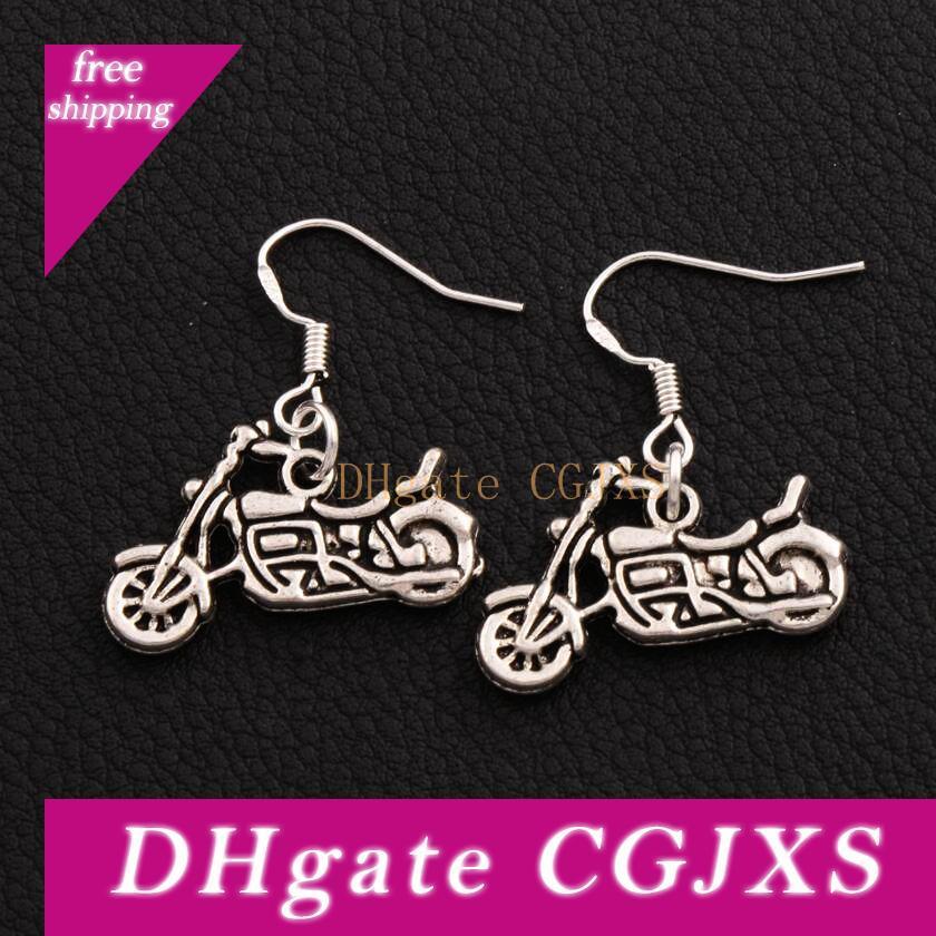 925 Silver Fish Hook Motorcycle Earrings 36pairs /Lot Hot Antique Silver Dangle Chandelier Jewelry E494 24x29mm
925 Silver Fish Hook Motorcycle Earrings 36pairs /Lot Hot Antique Silver Dangle Chandelier Jewelry E494 24x29mm