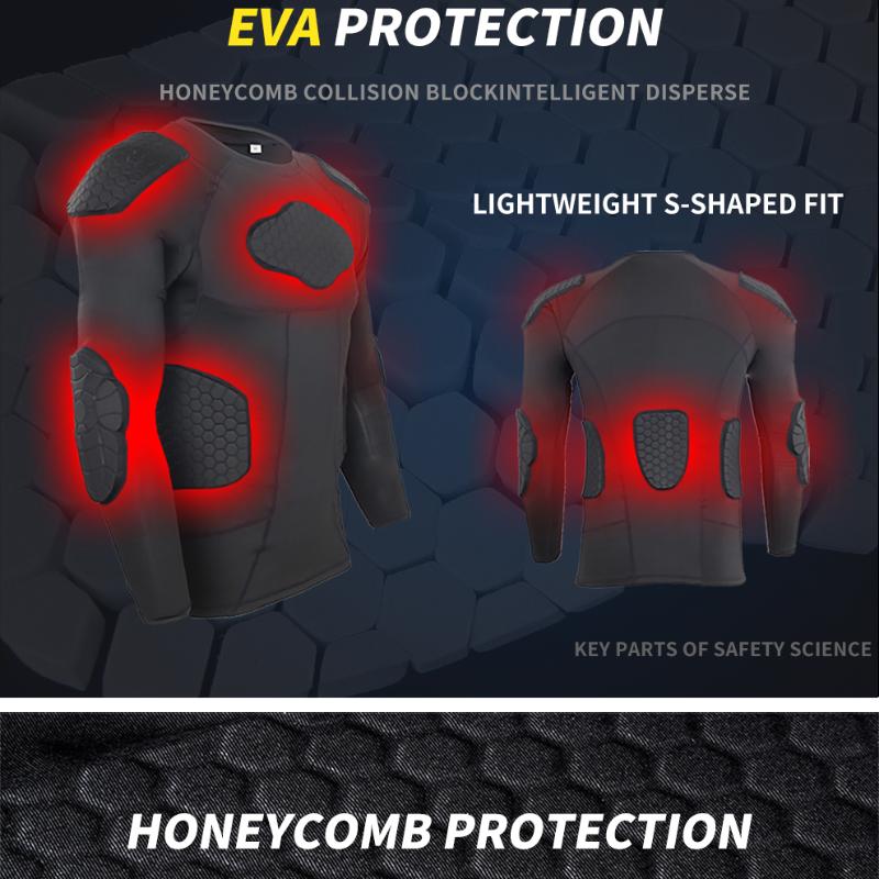 Skiing Anti-Collision Sports Shirts Anti-collision Motorcycle Protective Underwear Base layer Moto Body Protective Jacket
