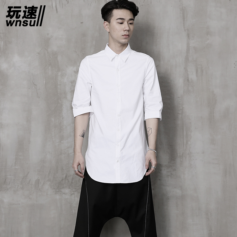 6XL 2020 New men' clothing Hair Stylist GD Fashion Medium and long Linen Shirt plus size costumes, Black
6XL 2020 New men' clothing Hair Stylist GD Fashion Medium and long Linen Shirt plus size costumes, Black