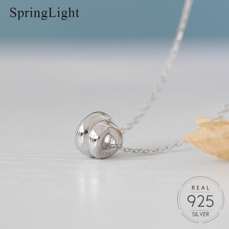 Springlight Simple Shellfish Clavicle Pendant Necklace Real 925 Sterling Silver Handmade Fine Jewelry Necklace for Women
Springlight Simple Shellfish Clavicle Pendant Necklace Real 925 Sterling Silver Handmade Fine Jewelry Necklace for Women